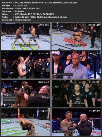 UFC 281 Prelims 1080p WEB-DL H264-SHREDDiE