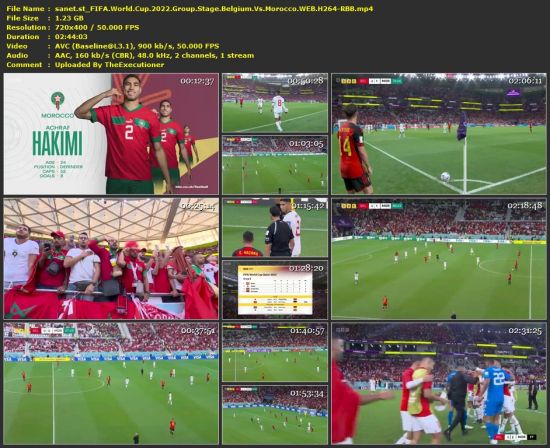 FIFA World Cup 2022 Group Stage Belgium Vs Morocco WEB H264-RBB