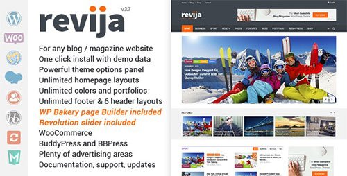 ThemeForest - Revija v3.8 - Blog/Magazine WordPress Theme - 14237091 - NULLED