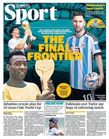 The Times Sport - December 17, 2022