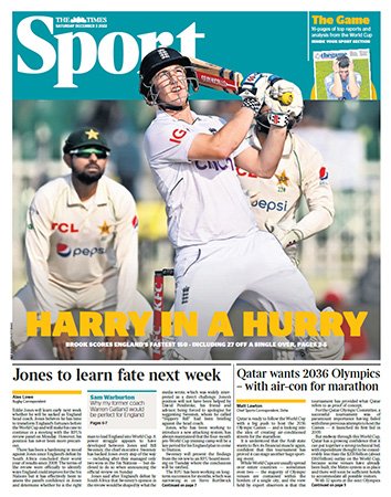 The Times Sport - December 3, 2022