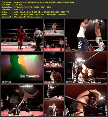 ROH 2003 Events Pack DVDRip x264-RUDOS