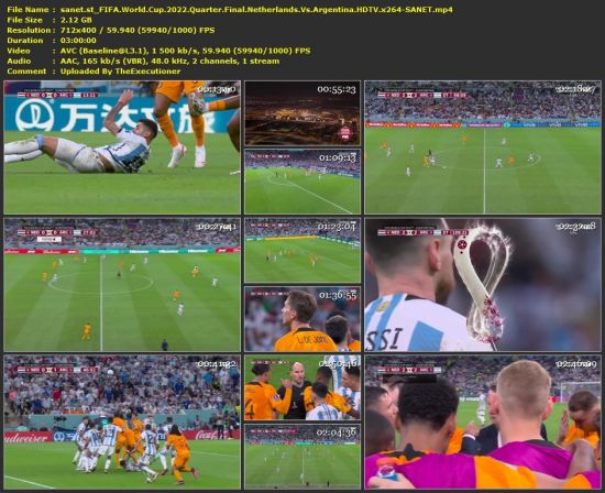 FIFA World Cup 2022 Quarter Final Netherlands Vs Argentina HDTV x264-SANET