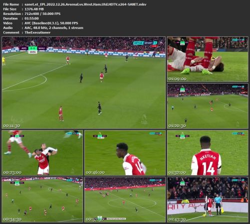 EPL 2022.12.26 Arsenal vs West Ham Utd HDTV x264-SANET
