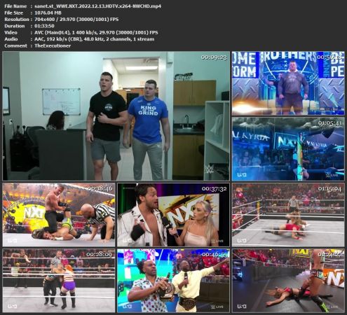 WWE NXT 2022.12.13 HDTV x264-NWCHD