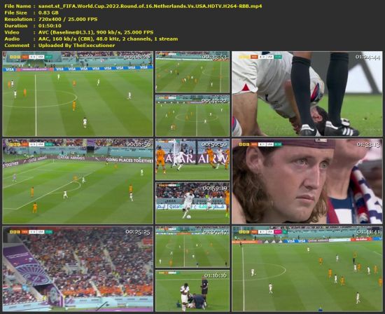 FIFA World Cup 2022 Round of 16 Netherlands Vs USA HDTV H264-RBB