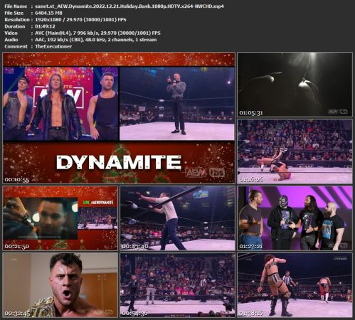 AEW Dynamite 2022.12.21 Holiday Bash 1080p HDTV x264-NWCHD