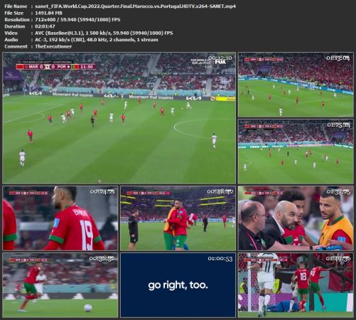 FIFA World Cup 2022 Quarter Final Marocco vs Portugal HDTV x264-SANET