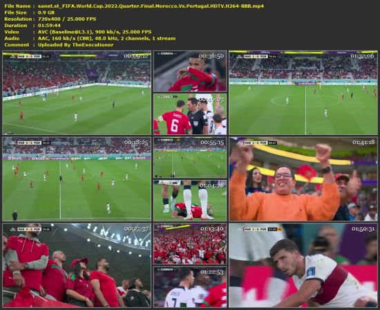 FIFA World Cup 2022 Quarter Final Morocco Vs Portugal HDTV H264-RBB