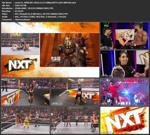 WWE NXT 2022.12.27 1080p HDTV x264-NWCHD
