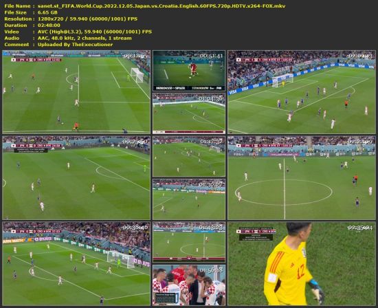 FIFA World Cup 2022 12 05 Japan vs Croatia English 60FPS 720p HDTV x264-FOX