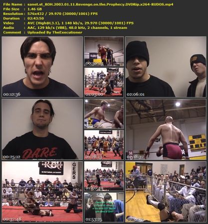 ROH 2003 Events Pack DVDRip x264-RUDOS