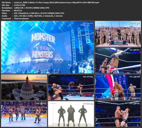 WWE Tribute To The Troops 2022 20th Anniversary 720p HDTV x264-NWCHD