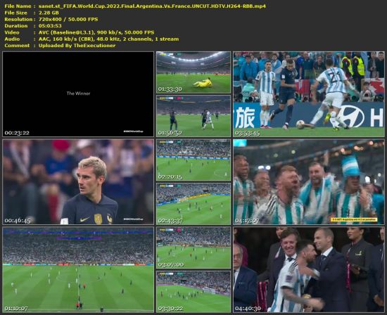 FIFA World Cup 2022 Final Argentina Vs France UNCUT HDTV H264-RBB