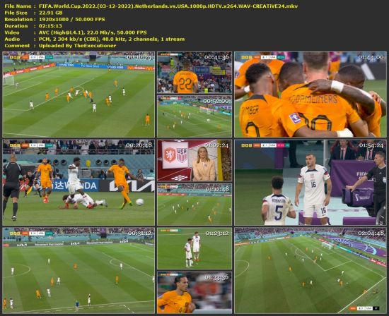 FIFA World Cup 2022 Netherlands vs USA 1080p HDTV x264 WAV-CREATiVE24