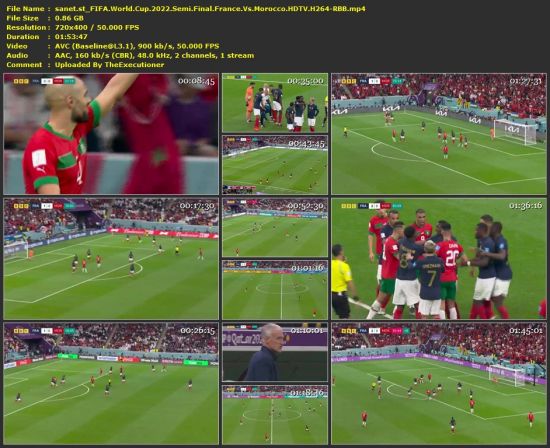 FIFA World Cup 2022 Semi Final France Vs Morocco HDTV H264-RBB