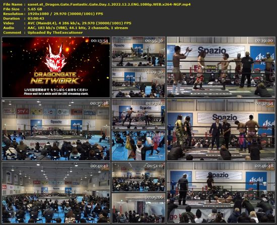 Dragon Gate 2022 12 02 Fantastic Gate 2022 Day 1 ENG 1080p WEB x264-NGP