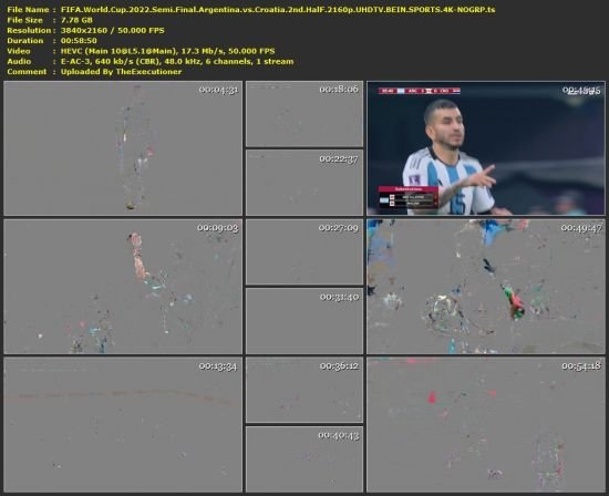 FIFA World Cup 2022 Semi Final Argentina vs Croatia 2160p UHDTV BEIN SPORTS 4K-NOGRP