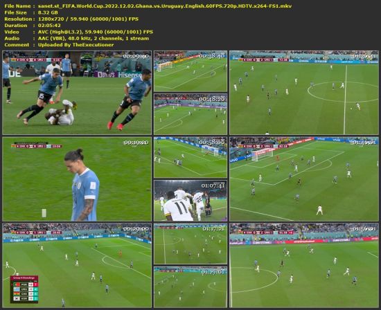 FIFA World Cup 2022 12 02 Ghana vs Uruguay English 60FPS 720p HDTV x264-FS1