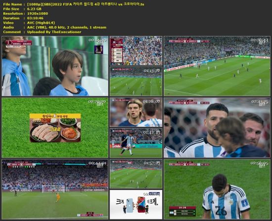FIFA World Cup 2022 Semi Final Argentina vs Croatia Korean 1080p HDTV.x264-SBS