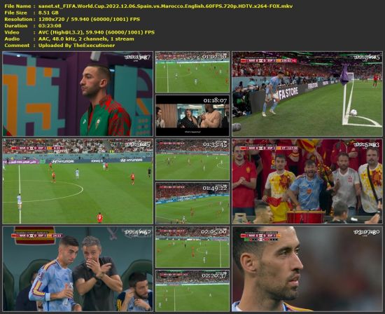 FIFA World Cup 2022 12 06 Spain vs Marocco English 60FPS 720p HDTV x264-FOX