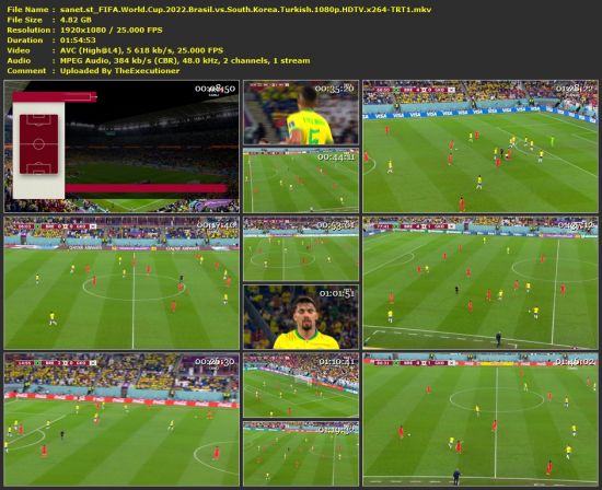 FIFA World Cup 2022 Brasil vs South Korea Turkish 1080p HDTV x264-TRT1