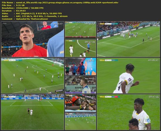 FIFA World Cup 2022 Group Stage Ghana Vs Uruguay 1080p WEB H264-SPORTSNET