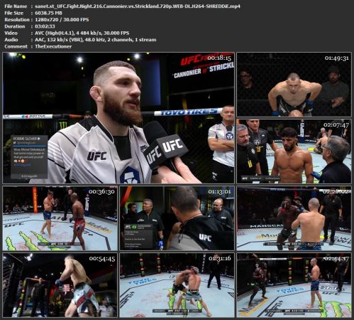 UFC Fight Night 216 Cannonier vs Strickland 720p WEB-DL H264-SHREDDiE
