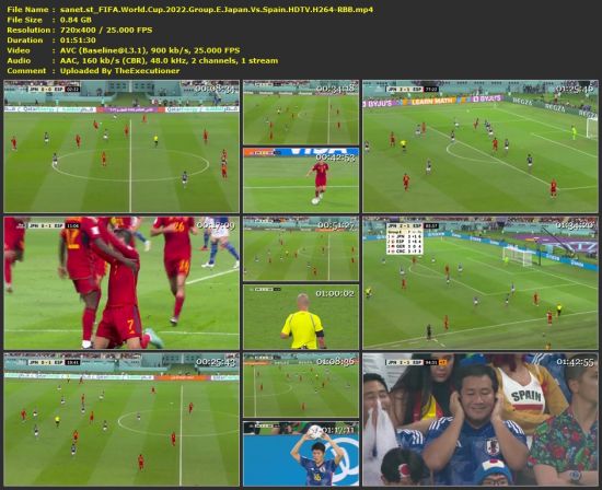 FIFA World Cup 2022 Group E Japan Vs Spain HDTV H264-RBB