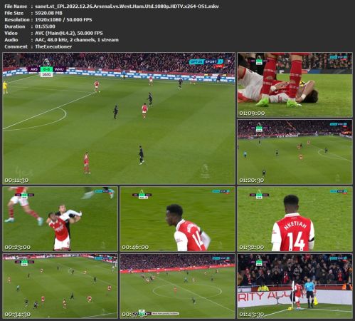 EPL 2022.12.26 Arsenal vs West Ham Utd 1080p HDTV x264-OS1
