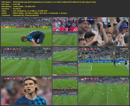 FIFA World Cup 2022 Argentina vs Croatia 1080i HDTV h264-playTV