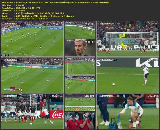 FIFA World Cup 2022 Quarter Final England Vs France HDTV H264-RBB