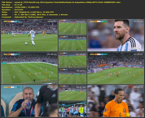FIFA World Cup 2022 Quarter Final Netherlands Vs Argentina 1080p HDTV H264-DARKSPORT