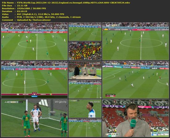 FIFA World Cup 2022 England vs Senegal 1080p HDTV x264 WAV-CREATiVE24