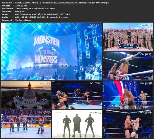 WWE Tribute To The Troops 2022 20th Anniversary 1080p HDTV x264-NWCHD