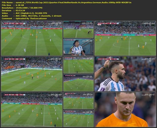 FIFA World Cup 2022 Quarter Final Netherlands Vs Argentina German 1080p WEB-NOGRP