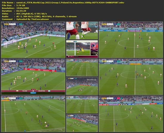 FIFA World Cup 2022 Group C Poland Vs Argentina 1080p HDTV H264-DARKSPORT