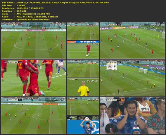 FIFA World Cup 2022 Group E Japan Vs Spain 720p HDTV H264-JFF