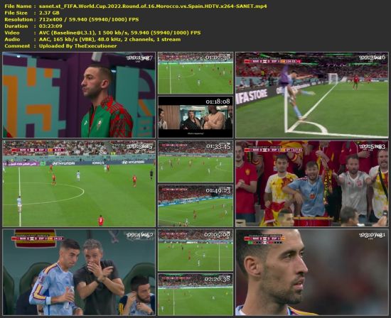 FIFA World Cup 2022 Round of 16 Morocco vs Spain HDTV x264-SANET