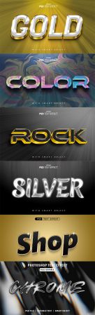 Psd style text effect editable set vol 12
