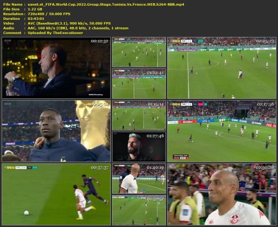 FIFA World Cup 2022 Group Stage Tunisia Vs France WEB h264-RBB