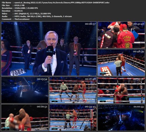 Boxing 2022 12 03 Tyson Fury Vs Dereck Chisora PPV 1080p HDTV H264-DARKSPORT
