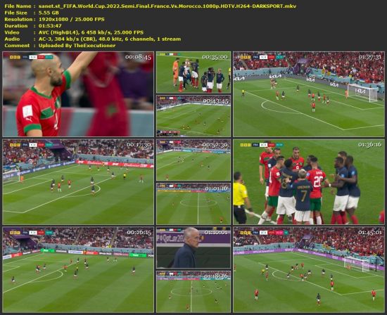 FIFA World Cup 2022 Semi Final France Vs Morocco 1080p HDTV H264-DARKSPORT