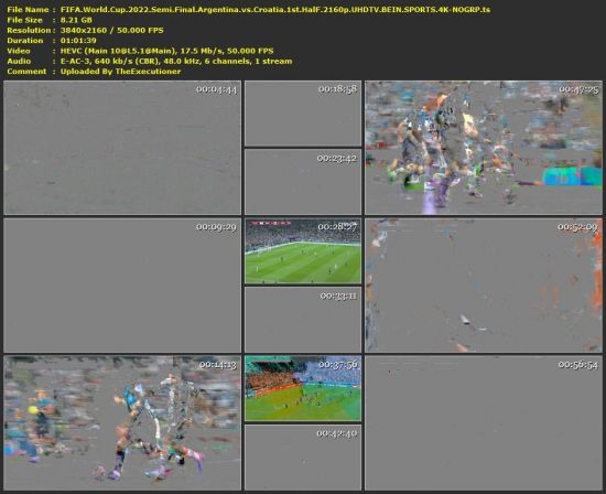 FIFA World Cup 2022 Semi Final Argentina vs Croatia 2160p UHDTV BEIN SPORTS 4K-NOGRP