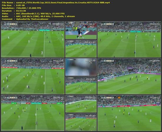 FIFA World Cup 2022 Semi Final Argentina Vs Croatia HDTV H264-RBB