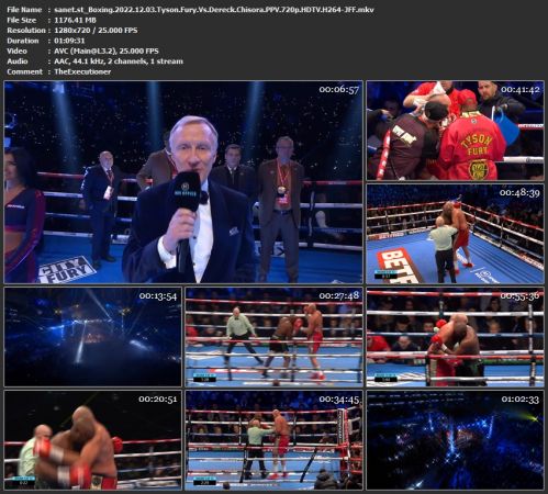 Boxing 2022 12 03 Tyson Fury Vs Dereck Chisora PPV 720p HDTV H264-JFF