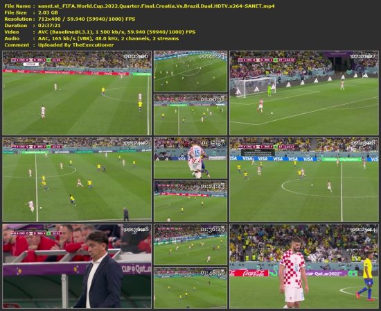 FIFA World Cup 2022 Quarter Final Croatia Vs Brazil Dual HDTV x264-SANET
