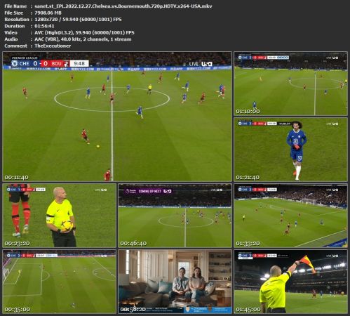 EPL 2022.12.27 Chelsea vs Bournemouth 720p HDTV x264-USA