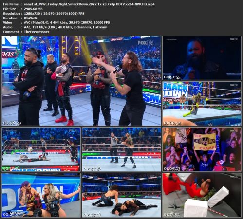 WWE Friday Night SmackDown 2022.12.23 720p HDTV x264-NWCHD