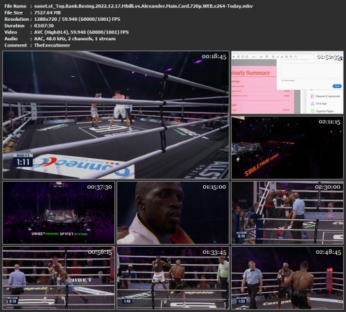 Top Rank Boxing 2022.12.17 Mbilli vs Alexander Main Card 720p WEB x264-Today